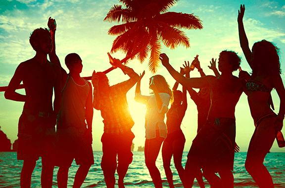 Vier je vakantie thuis in Hawaii thema - Partywinkel