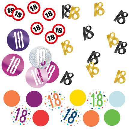 18 Jaar Confetti - Partywinkel