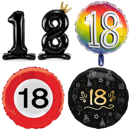 18 Jaar Folie Ballonnen - Partywinkel