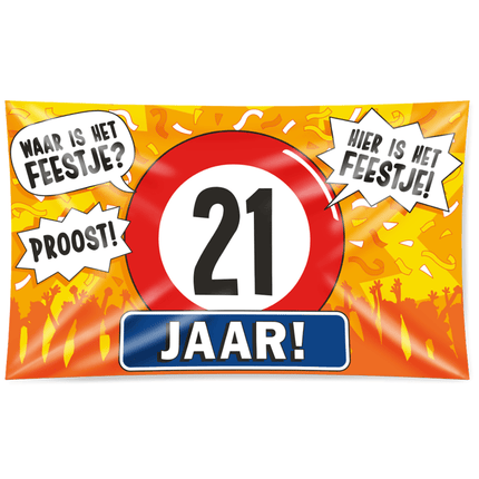 21 Jaar Vlaggen - Partywinkel
