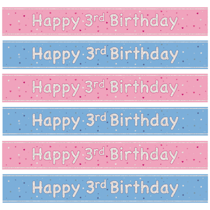 3 Jaar Banners - Partywinkel