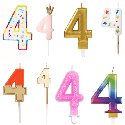4 Jaar Kaarsen - Partywinkel