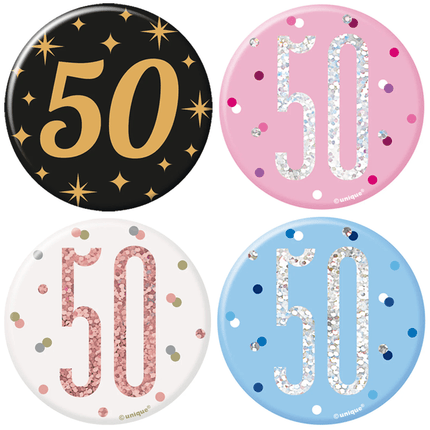 50 Jaar Buttons - Partywinkel