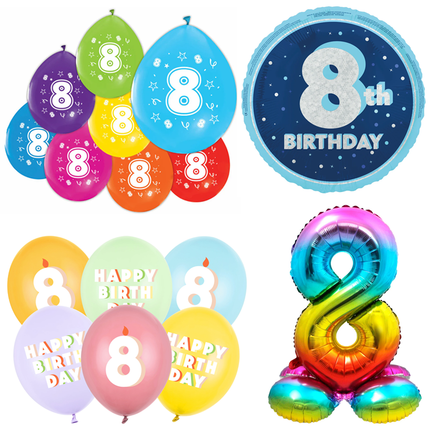 8 Jaar Ballonnen - Partywinkel