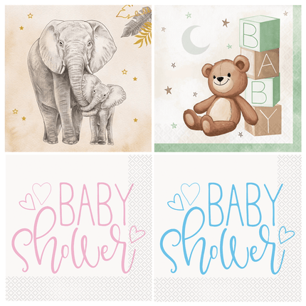 Babyshower Servetten - Partywinkel