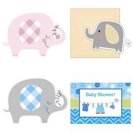 Babyshower Uitnodigingen - Partywinkel