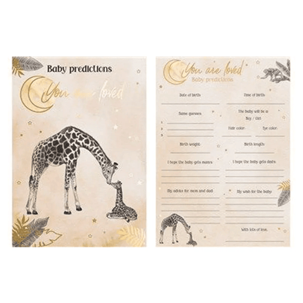 Babyshower Voorspellingskaartjes - Partywinkel