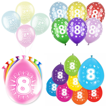8 Jaar Latex Ballonnen