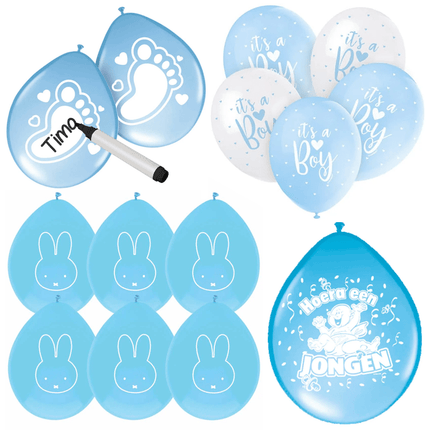 Geboorte Latex Ballonnen Jongen - Partywinkel