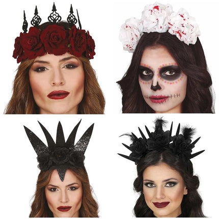 Halloween Bloemen Haarbanden - Partywinkel