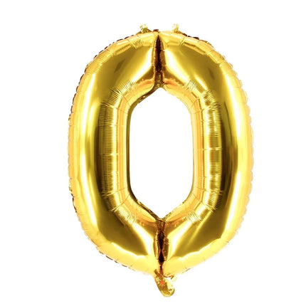 0 Jaar Cijfer Ballon Goud Leeg 85cm van VDV Benefit koop je bij Partywinkel