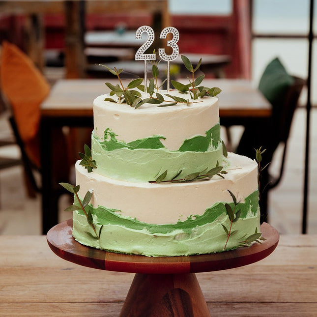 0 Jaar Taarttopper Diamant 10,5cm van Boland koop je bij Partywinkel