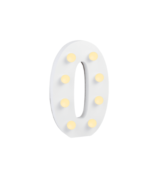 0 Licht Cijfer van Paper Dreams koop je bij Partywinkel