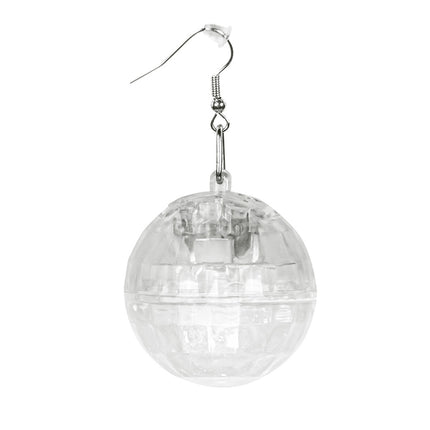 Et par LED-øreringe Discoball