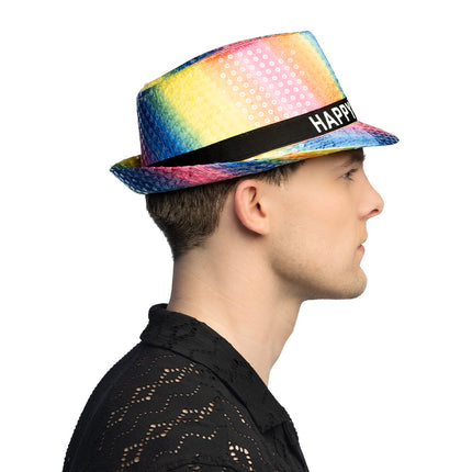 Hat Rainbow 'Tillykke med fødselsdagen'