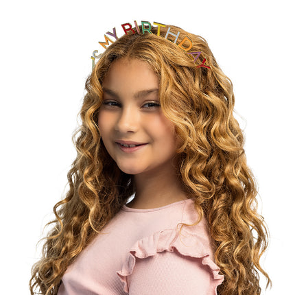 Metal-diadem 'Det er min fødselsdag'