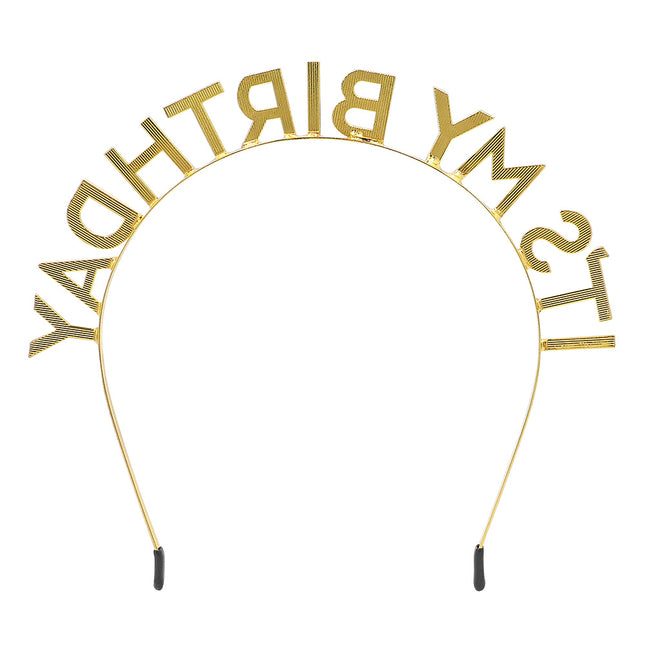 Metal-diadem 'Det er min fødselsdag'