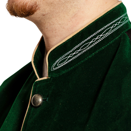 Oktoberfest-vest, grøn, traditionel dragt