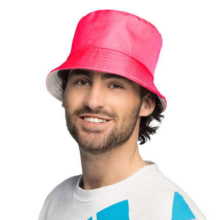 Bøttehat Rave neonpink