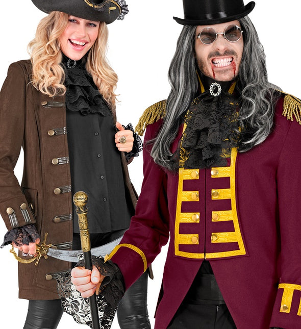 BLONDEJABOT MED ÆDELSTEN OG MANCHETTER - SORT