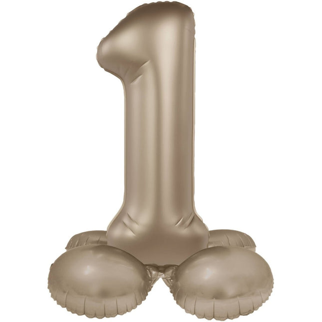 1 Jaar Cijfer Ballon Goud 41cm van Folat koop je bij Partywinkel