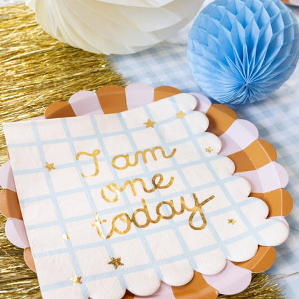 1 Jaar Servetten 33cm 12st van Partydeco koop je bij Partywinkel