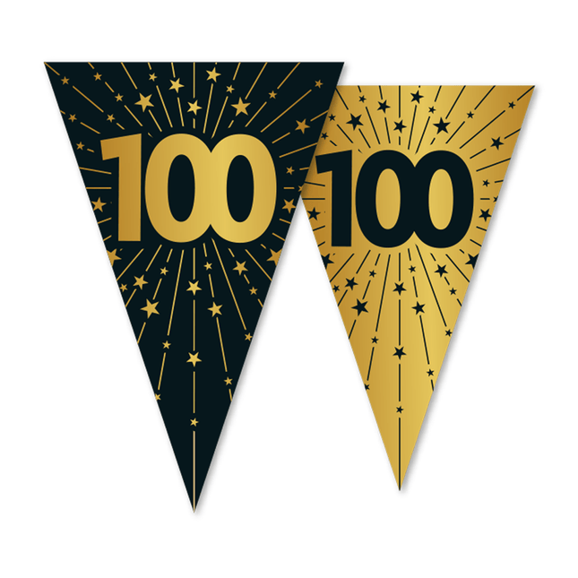 100 Jaar Slinger Goud Zwart 10m van WeFiesta koop je bij Partywinkel