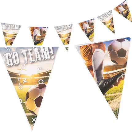 Fodbold-guirlande »Go Team« 4 m