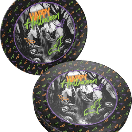 Halloween-skilte, neon, 23 cm, 8 stk.