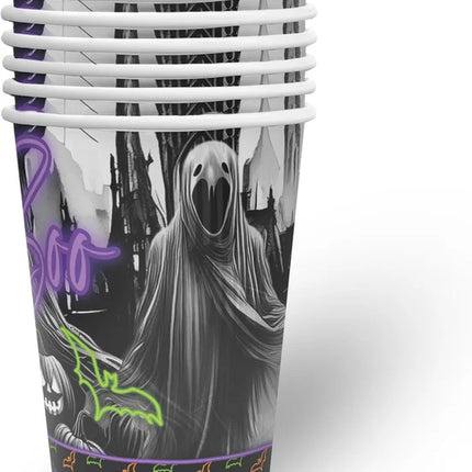 Halloween-krus Boo 250 ml, 8 stk.