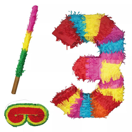 Tal 3 Piñata-sæt, 3 dele, 45 cm