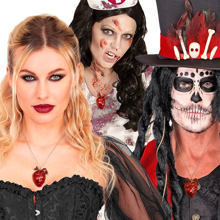 HALSKÆDE HJERTE HALLOWEEN