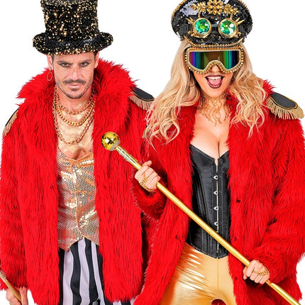 Pelsfrakke Plush Red