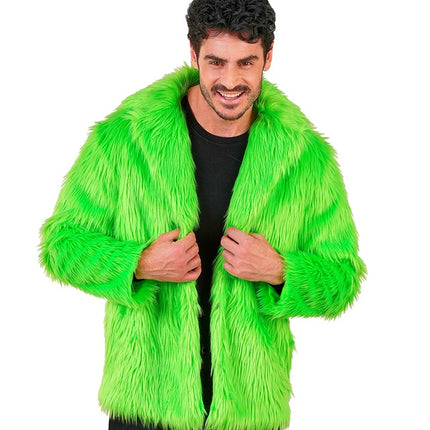 Pelsfrakke Plush Neon Green