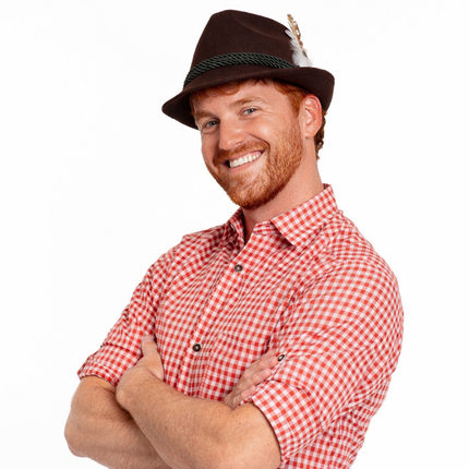Oktoberfest-hat, brun