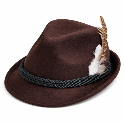 Oktoberfest-hat, brun