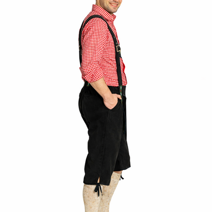 Oktoberfest-læderbukser, sorte, lange