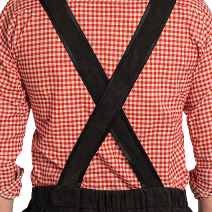Oktoberfest-læderbukser, sorte, lange