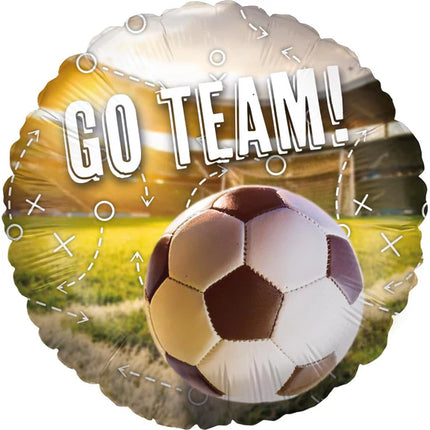 Fodbold-heliumballon »Go Team« (tom) 45 cm