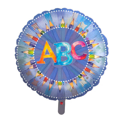 "Back To School"-heliumballon, ABC, tom, 45 cm