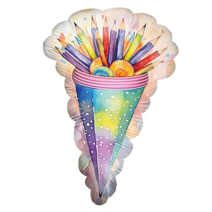 Back To School-heliumballon-blyanter, tom, 70 cm