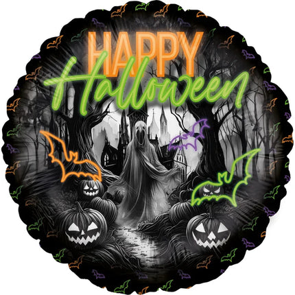 Halloween-heliumballon, neon, tom, 45 cm