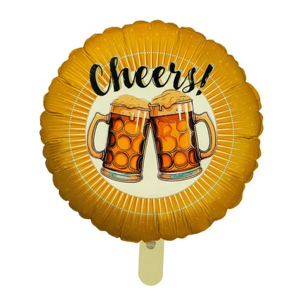 Orange heliumballon »Cheers« (tom) 45 cm