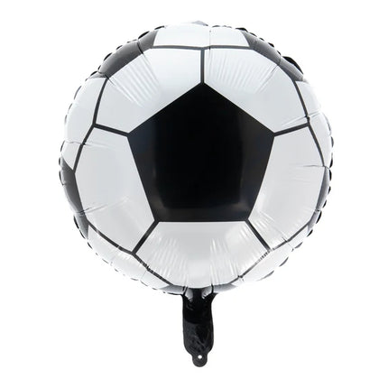 Fodbold-heliumballon, rund, tom, 45 cm