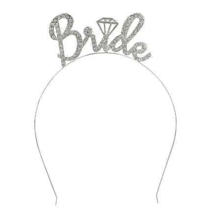 Metaldiadem »Bride« med diamant