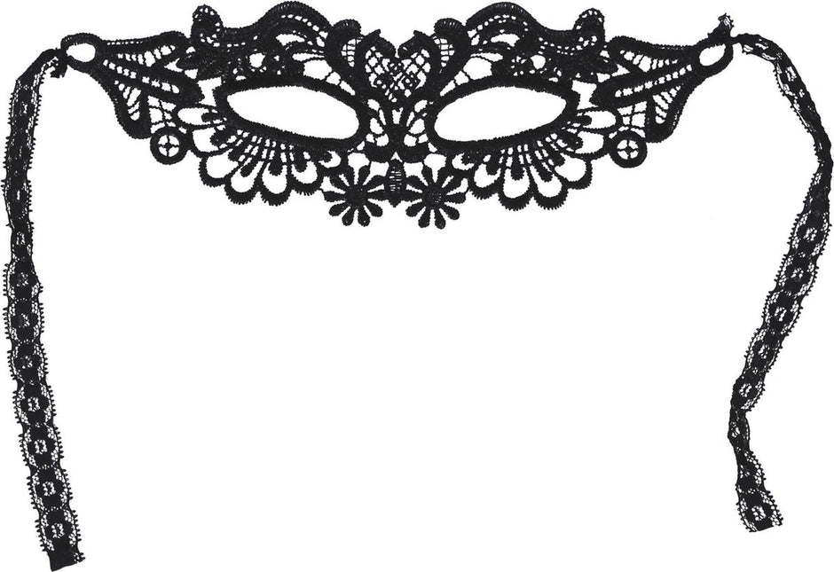 Sort øjenmaske Lace