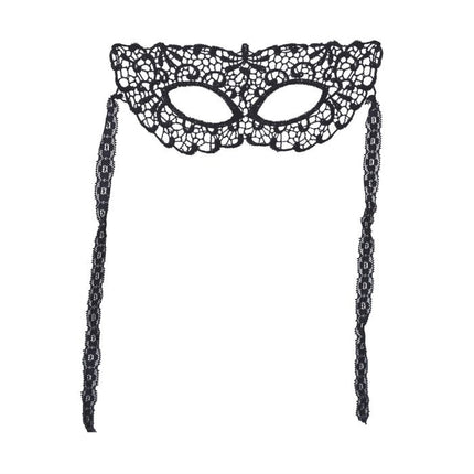 Motiv af sort øjenmaske