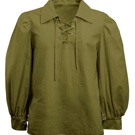 GRØNT SHIRT MED HISTORISK PRÆG