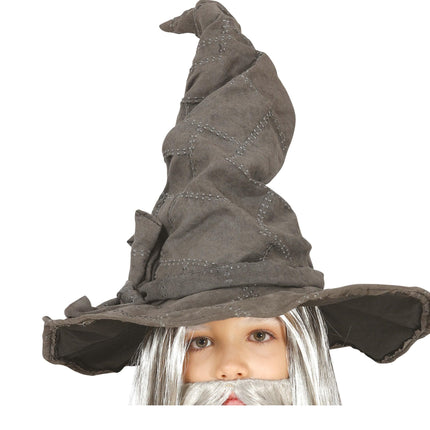 Troldmandsbarn med grå hat