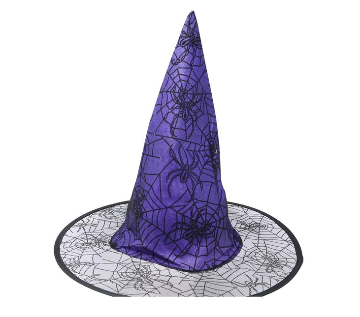 Hekseedderkop med lilla hat